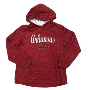 Arkansas Colusseum Hoodie Heather Red Girls XL
